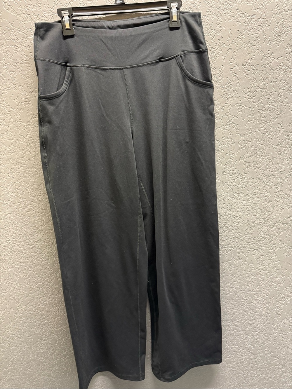 Wide Leg Women's Pants - Black